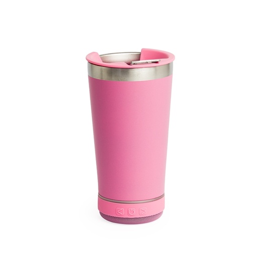 [X169439] COPO TÉRMICO 400ML C/ CAIXA DE SOM