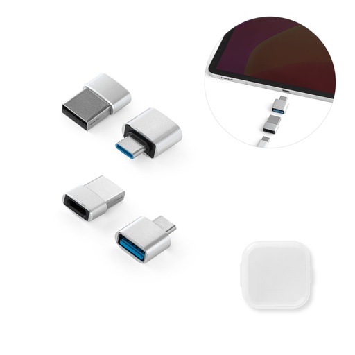 [97090-127] MINSKY. Conjunto de adaptadores em alumínio