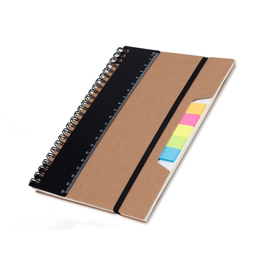 [X122769] CADERNO P/ ANOT. KRAFT COM ELASTICO
