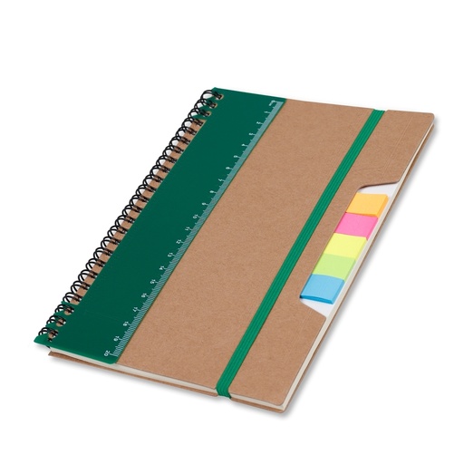 [X122882] CADERNO P/ ANOT. KRAFT COM ELASTICO