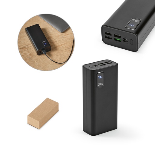 [97170-103] GURDON. Bateria portátil em ABS 100% reciclado (30'000 mAh)