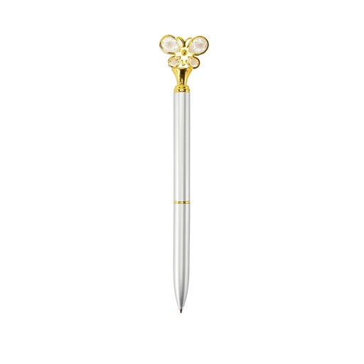 [X228427] CANETA METAL BORBOLETA