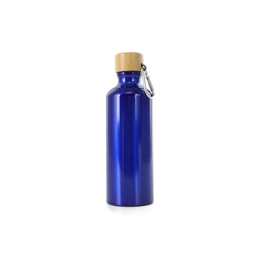 [X144525] GARRAFA ALUMÍNIO 500ML TAMPA BAMBU
