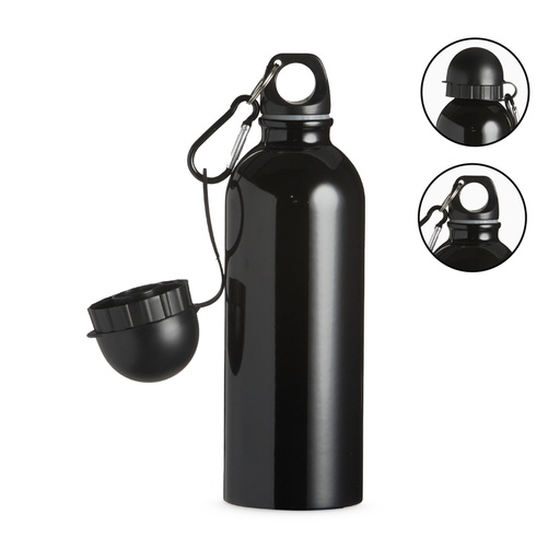 [X070041] SQUEEZE INOX 500ML C/ BICO E MOSQUETÃO