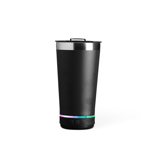 [X159409] COPO TÉRMICO 400ML C/ CAIXA DE SOM