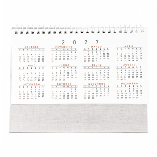 [X151246] CALENDÁRIO DE MESA 2027