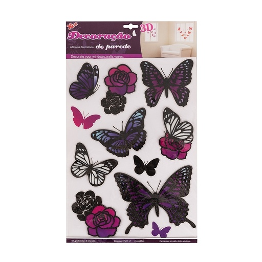 [X063592] ADESIVO DECORATIVO BORBOLETAS