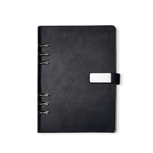 [X246239] CADERNO FICHÁRIO COURO SINTÉTICO