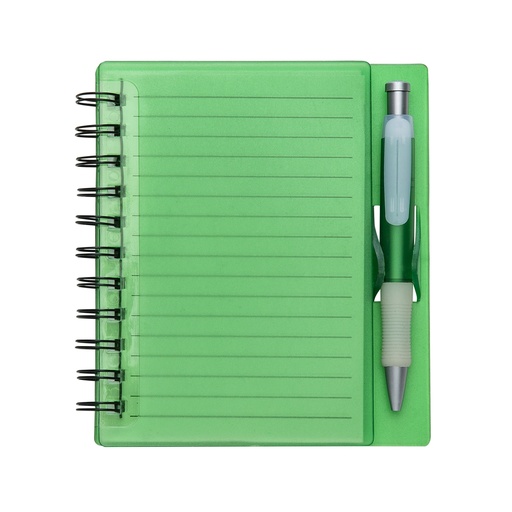 [X001490] CADERNO PLÁSTICO C/ CANETA