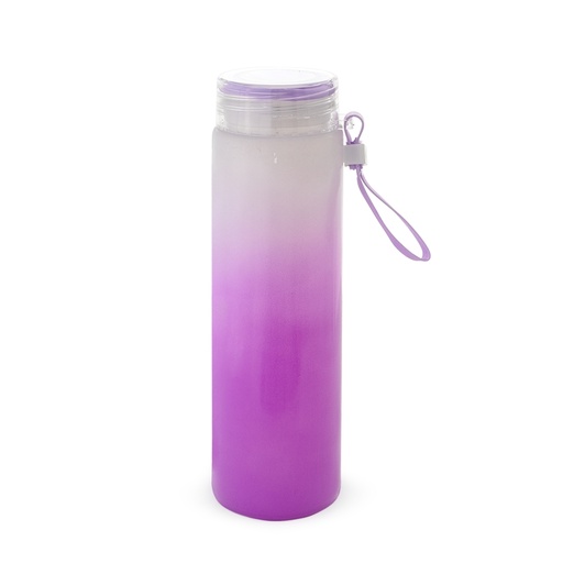 [X128589] GARRAFA DE VIDRO 400ML    (PODEM HAVER RISCOS NA PINTURA E/OU PEQUENAS BOLHAS NO CORPO DA GARRAFA)