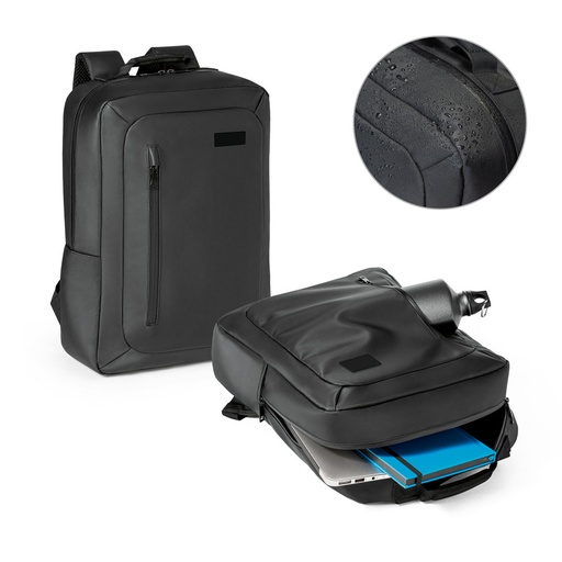 [52637-103] BIRMINGHAM. Mochila para notebook (15'6'') em 600D impermeável com compartimento principal almofadado (10 L)