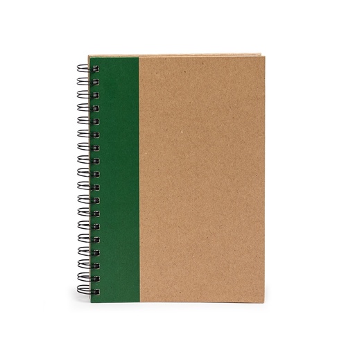 [X170135] CADERNO CAPA KRAFT LAMINADA