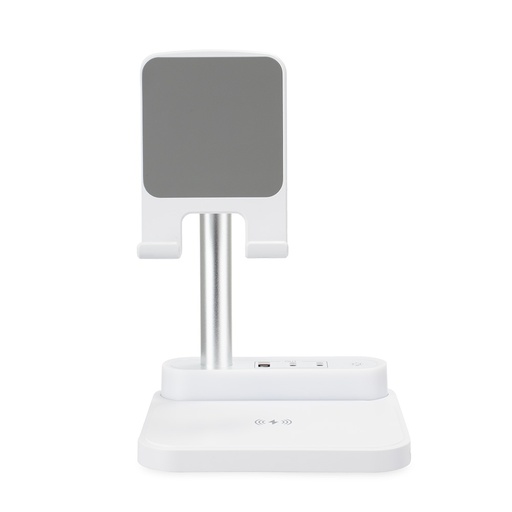 [X166472] BASE DE CARREGAMENTO COM SUPORTE CELULAR E LUMINÁRIA