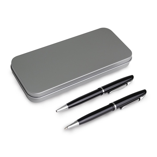 [X161233] CONJUNTO CANETA E LAPISEIRA METAL