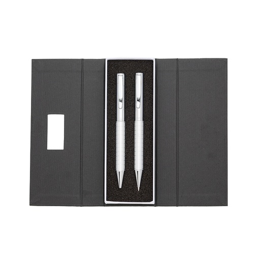 [X090964] KIT CANETA E LAPISEIRA DE METAL