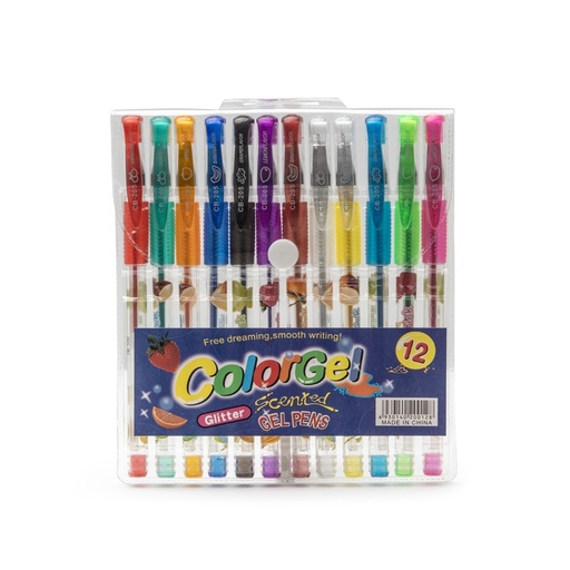 [X151858] KIT CANETINHAS GEL COLORIDAS C/ 12