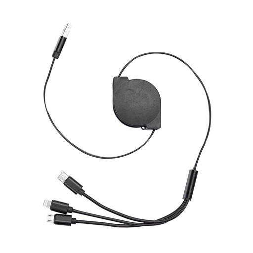 [X197440] CABO USB RETRÁTIL 3 EM 1