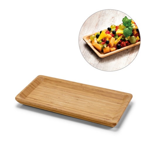 [93861-160] MUSTARD. Travessa em bambu indicada para servir alimentos