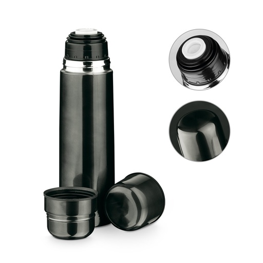 [94667-147] HEAT. Garrafa em aço inox de parede dupla térmica, isolada a vácuo (750 mL)