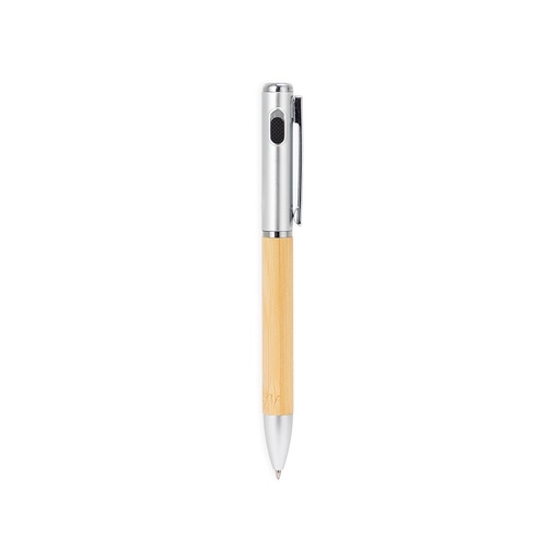 [X256650] CANETA BAMBU COM LANTERNA