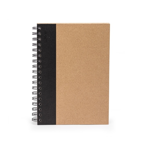 [X170127] CADERNO CAPA KRAFT LAMINADA